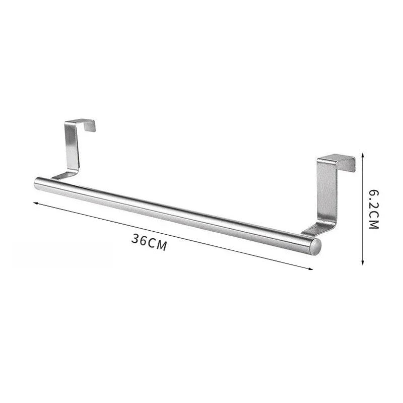 Suporte para pendurar em banheiro, cozinha, bar, utensílios de cozinha, toalhas e outros itens domésticos. Ideal para organizar utensílios e toalhas.