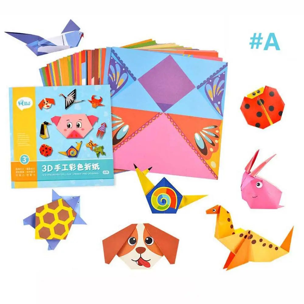 Livro educativo infantil criativo com animais para bebês, faça você mesmo, papel recortado à mão.