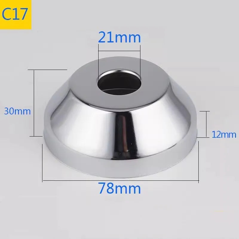 Conector de tubo de água em aço inoxidável (2 peças) 1/2" 3/4" 1" para torneira decorativa