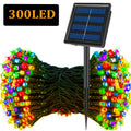 Cordão de luzes LED solares com 300 LEDs e 8 modos de iluminação natalina para exteriores…