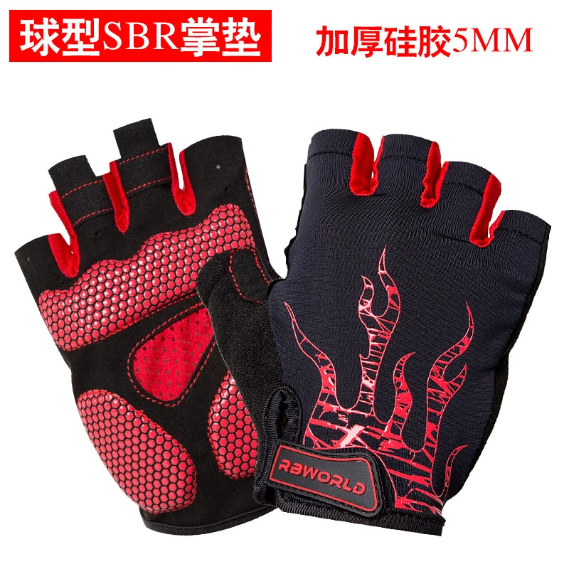 Luvas de ciclismo MTB Motocross masculinas de meio dedo Luvas