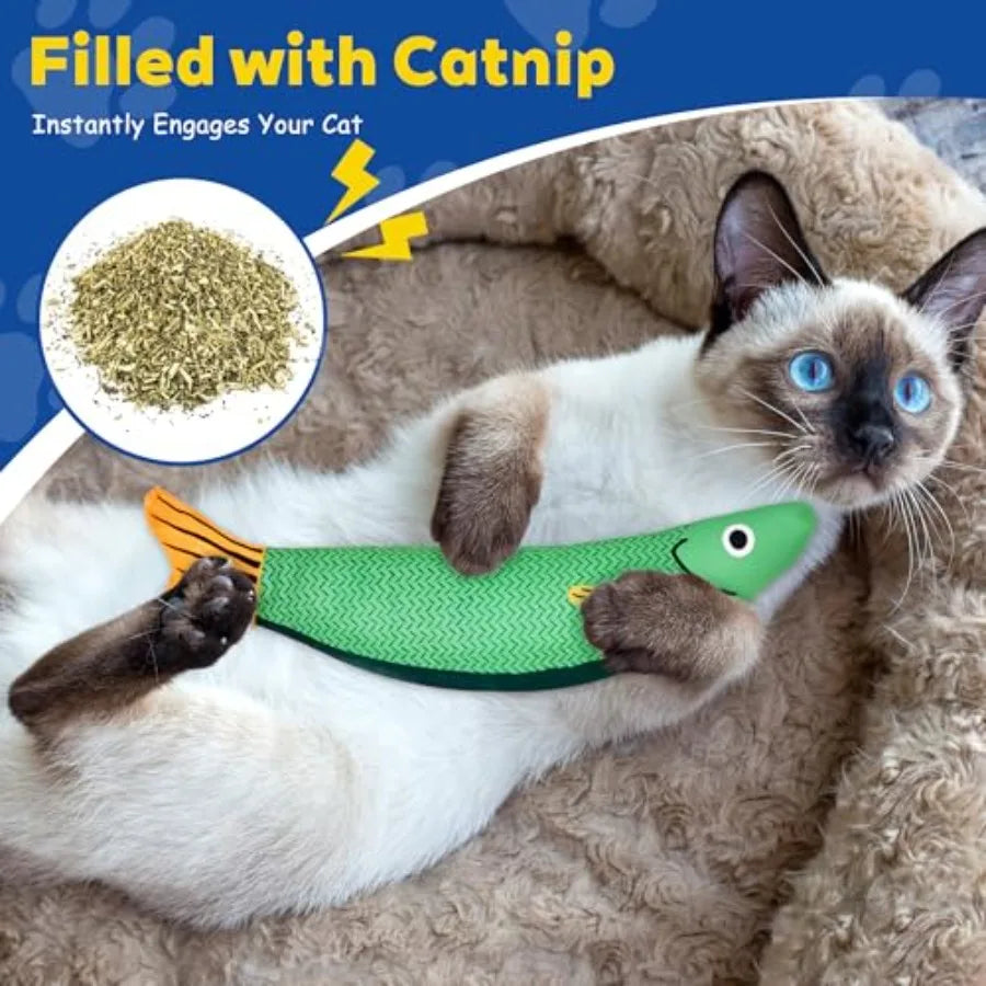 Brinquedos para Gatos com Catnip, Macios e Duráveis, com Chocalho