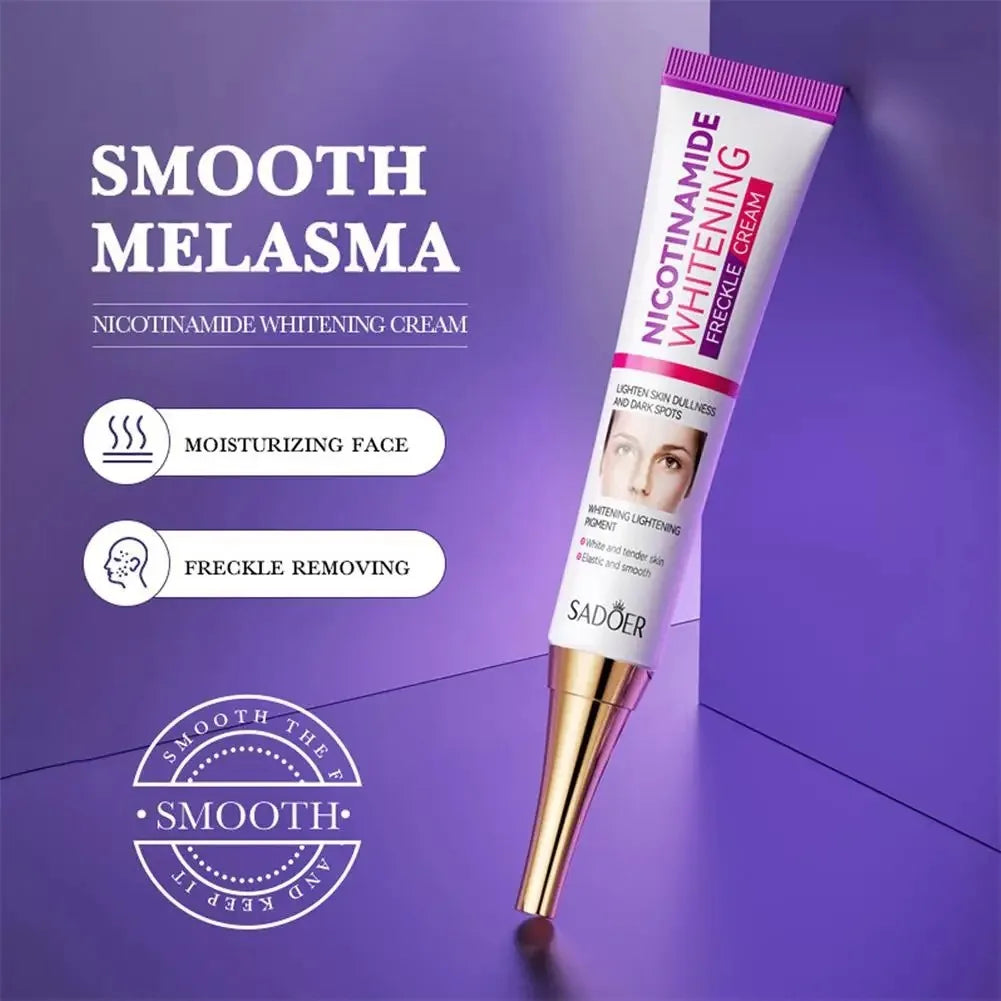 Creme Clareador Facial e Removedor de Sardas com Nicotinamida e Clareador