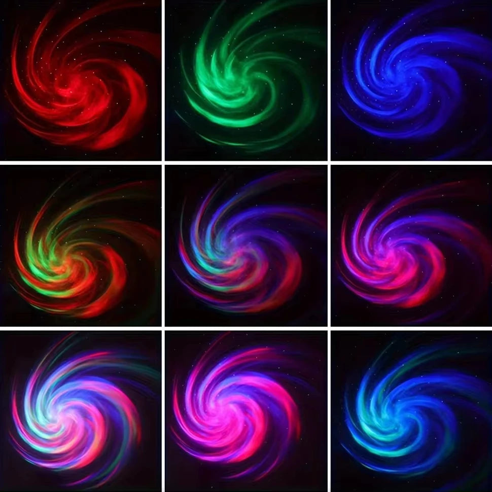 Projetor de luz LED Galaxy, projetor de céu estrelado colorido para quarto, luz noturna