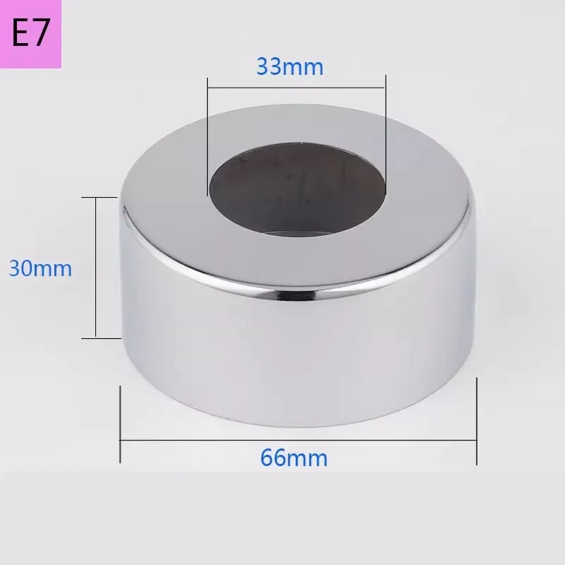 Conector de tubo de água em aço inoxidável (2 peças) 1/2" 3/4" 1" para torneira decorativa