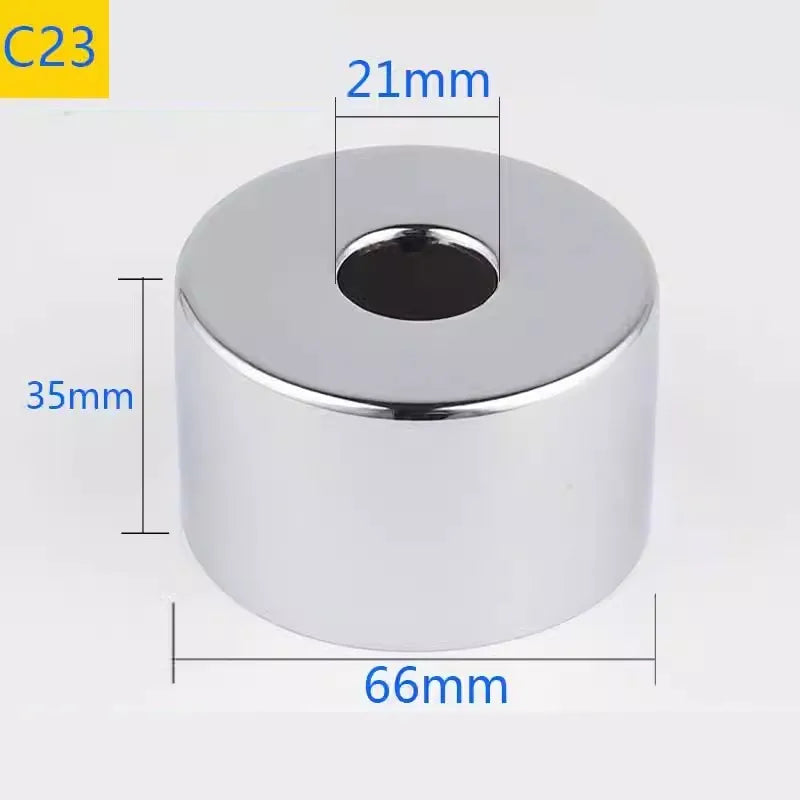 Conector de tubo de água em aço inoxidável (2 peças) 1/2" 3/4" 1" para torneira decorativa