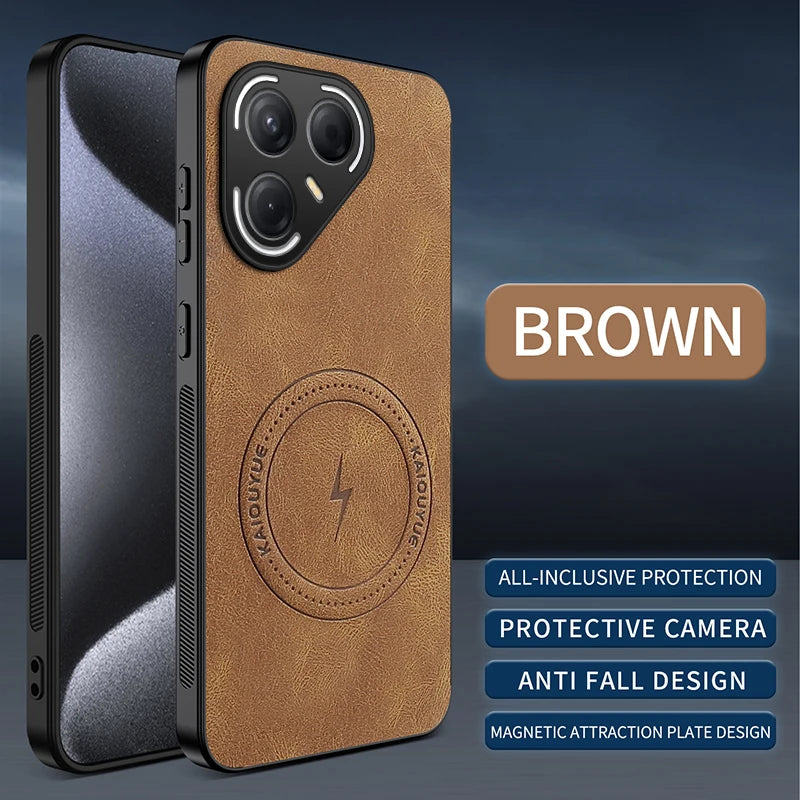 Capa magnética de couro para Tecno Pova 7 Ultra 7 Pro 7 4G 5G