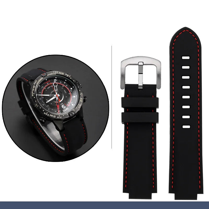 Para Timex E-tide Compass T2N720 T2N721 TW2T76300 Masculino à prova d'água macio