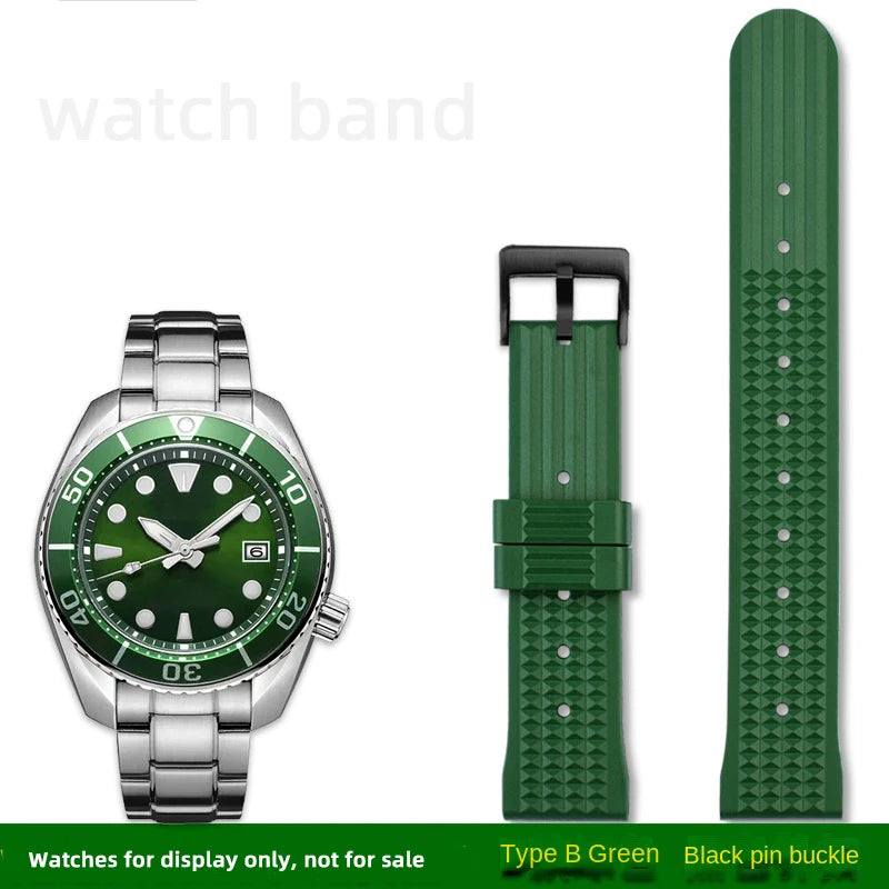 Pulseira de borracha de alta qualidade para relógios da série Seiko Ancestor MM PROSPEX