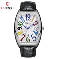 Relógio de quartzo masculino CHENXI 8217, com mostrador criativo, calendário e à prova d'água