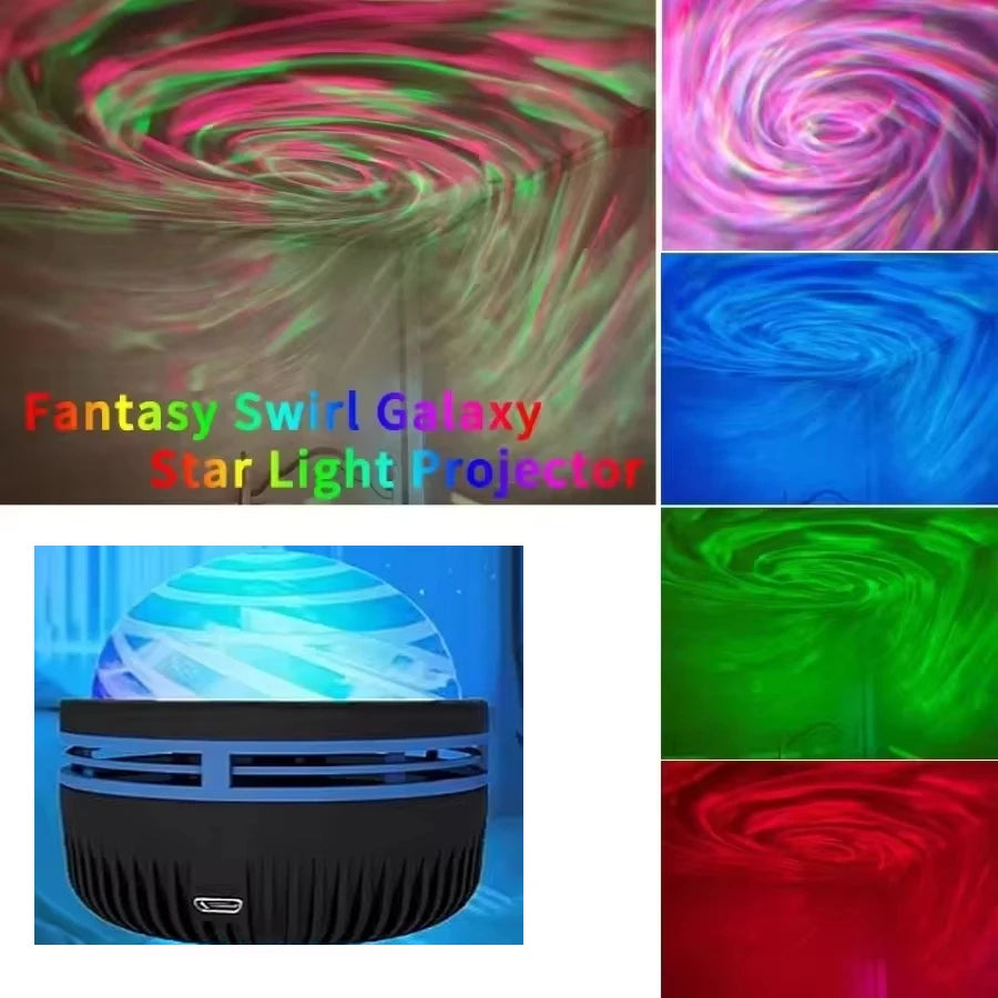 Projetor de luz LED Galaxy, projetor de céu estrelado colorido para quarto, luz noturna