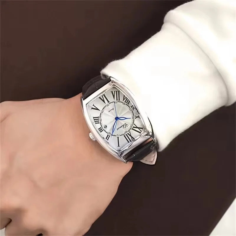 Relógio de quartzo masculino CHENXI 8217, com mostrador criativo, calendário e à prova d'água