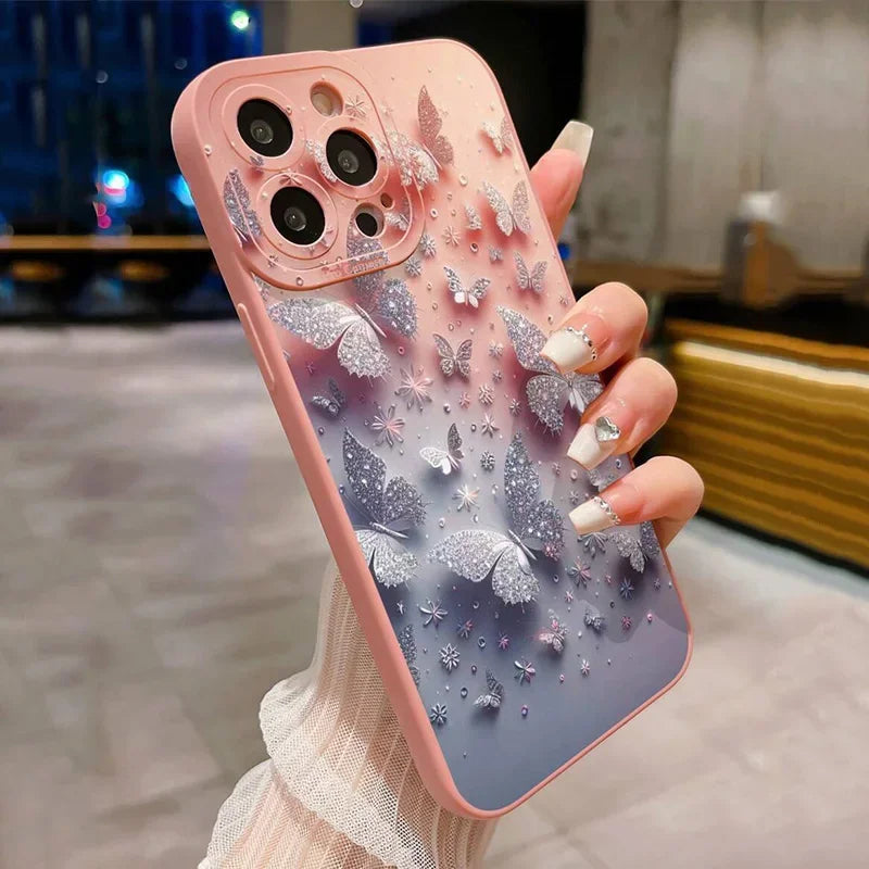 Capa Anti-Impacto Premium - Padrão Floral