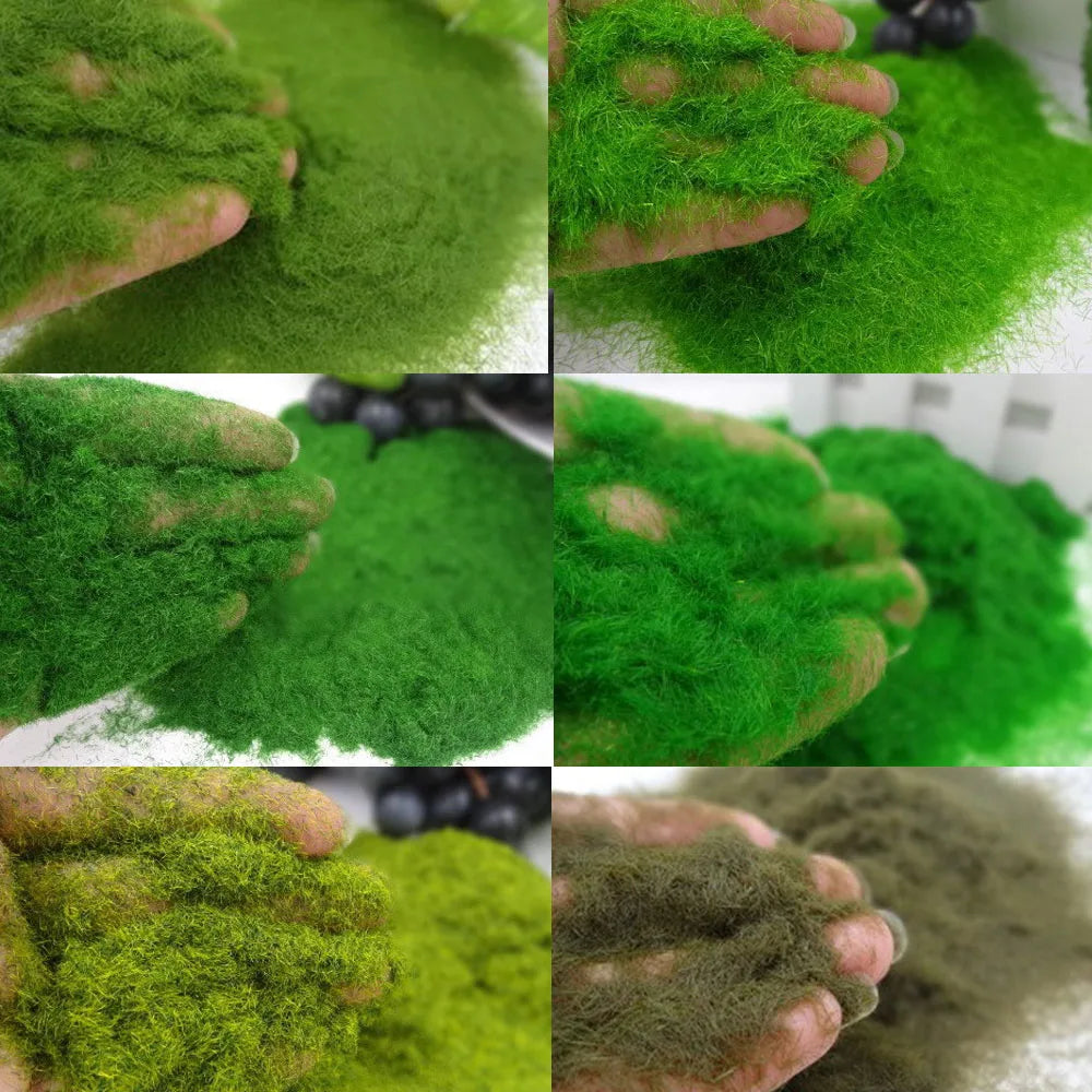 Gartenhandwerk Baumodellmaterial Künstliches Moos Mikro Landschaftsdekoration DIY Zubehör Kunstgraspulver