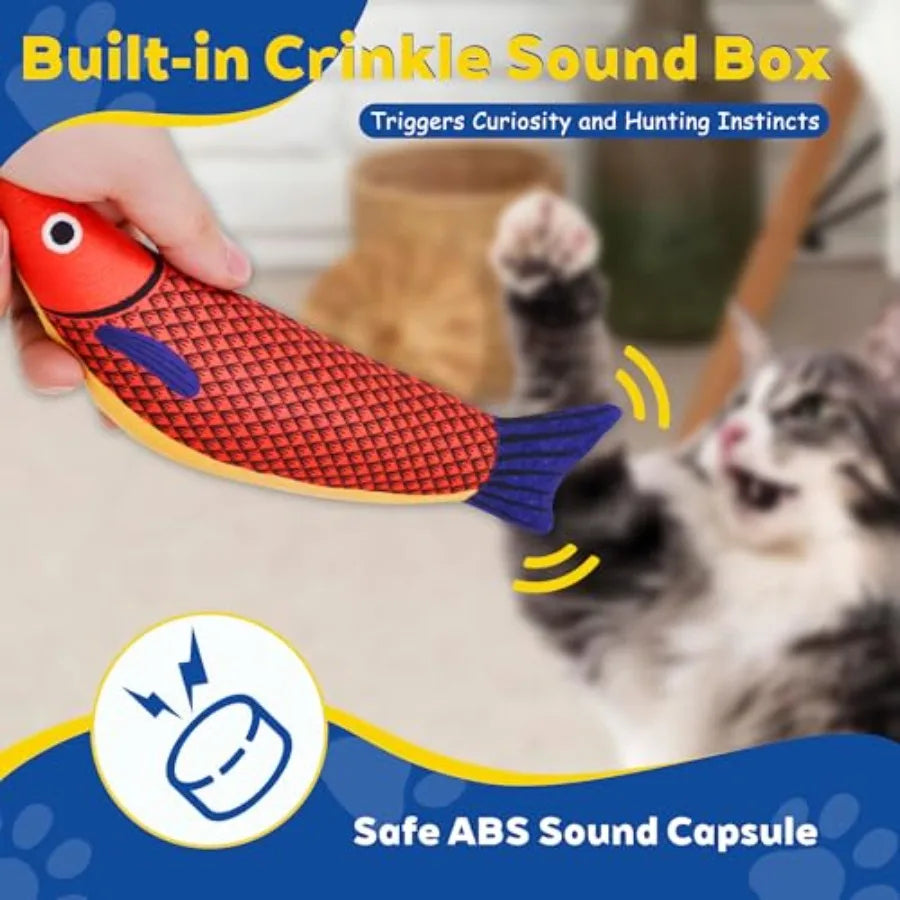 Brinquedos para Gatos com Catnip, Macios e Duráveis, com Chocalho