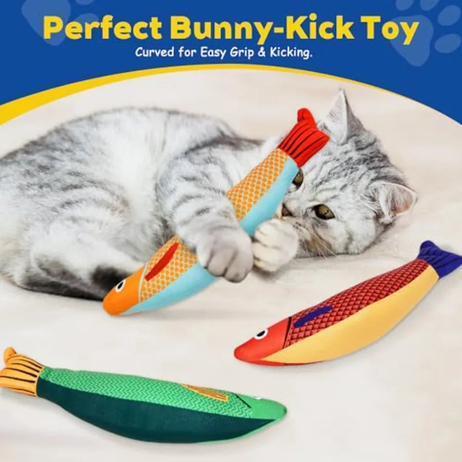 Brinquedos para Gatos com Catnip, Macios e Duráveis, com Chocalho