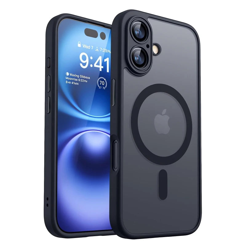 Capa magnética de luxo à prova de choque para iPhone 17 Air 16 15 14 13