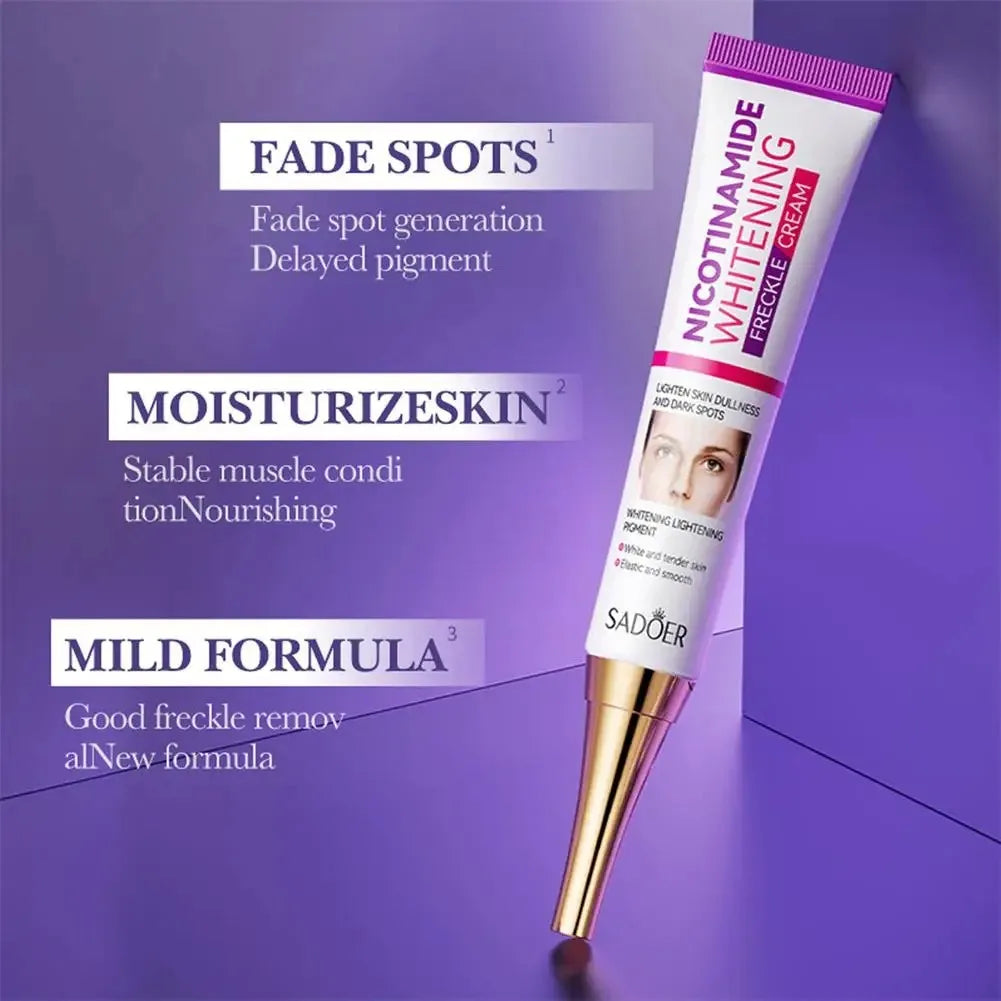 Creme Clareador Facial e Removedor de Sardas com Nicotinamida e Clareador