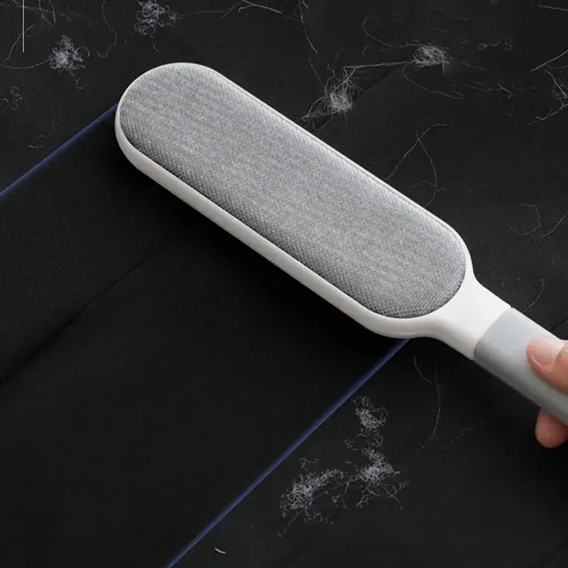 Removedor de pelos de animais de estimação de dupla face, escova manual eletrostática adesiva para fiapos,