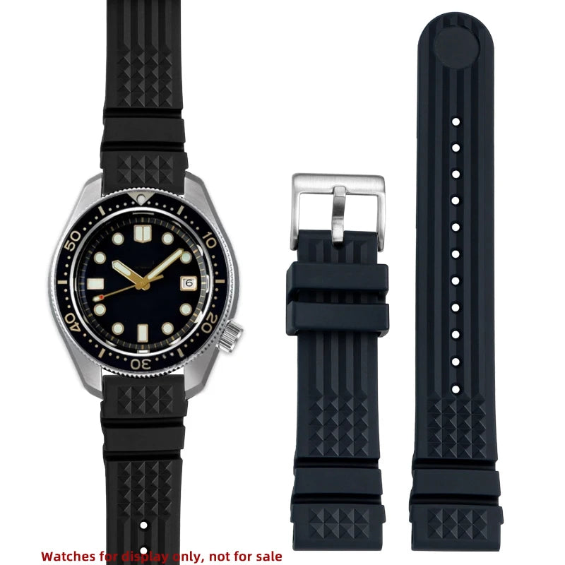 Pulseira de borracha de alta qualidade para relógios da série Seiko Ancestor MM PROSPEX