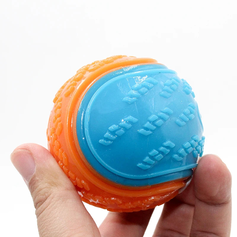 Brinquedos interativos para cães, brinquedos macios de TPR para limpeza dos dentes do seu cão.