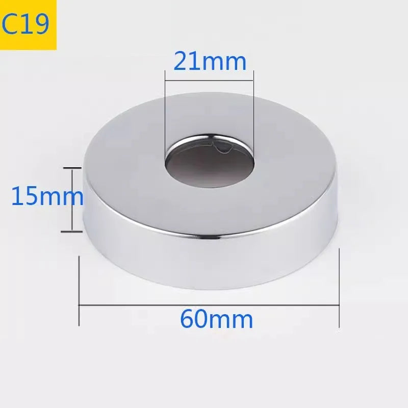 Conector de tubo de água em aço inoxidável (2 peças) 1/2" 3/4" 1" para torneira decorativa