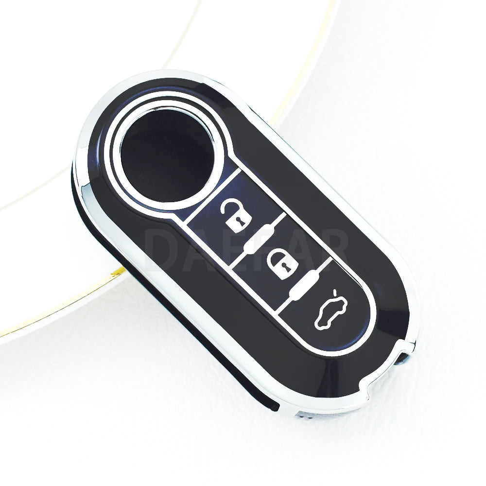 Capa de chave de carro em TPU para Fiat 500 ucato Panda 500L Punto Lancia Musa