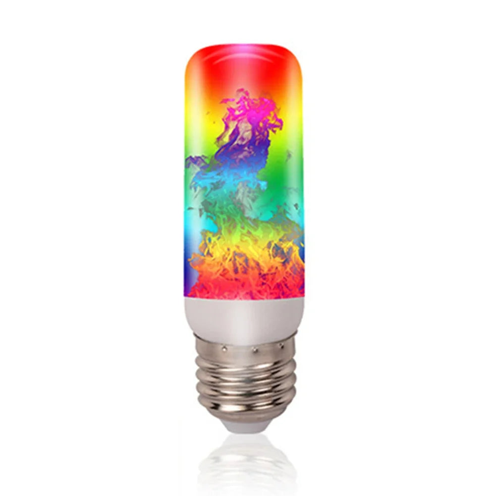 Lâmpada LED com efeito de chama cintilante, simulando fogo aceso, soquete E27/E26.