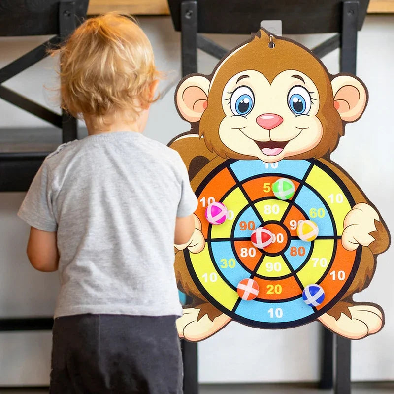 Jogo educativo de dardos, brinquedo para bebês, bola pegajosa, jogo de dardos para atividades internas…