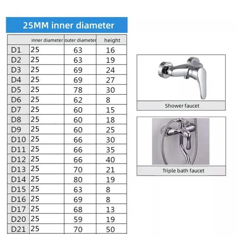Conector de tubo de água em aço inoxidável (2 peças) 1/2" 3/4" 1" para torneira decorativa