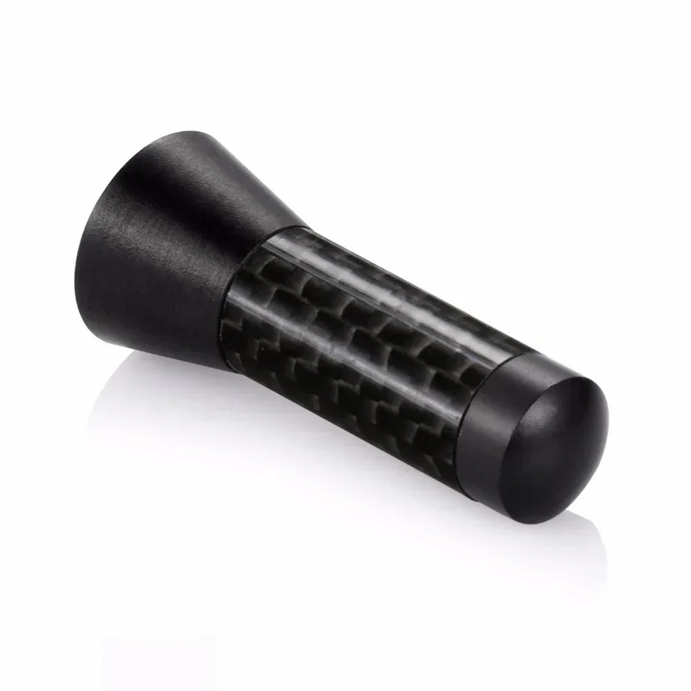 Antena curta e robusta de fibra de carbono para teto de carro, com parafuso metálico