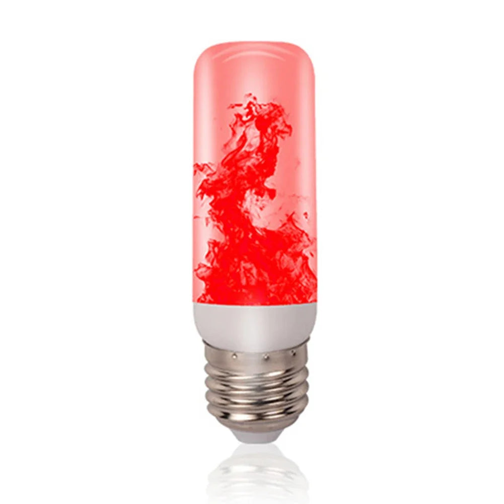 Lâmpada LED com efeito de chama cintilante, simulando fogo aceso, soquete E27/E26.
