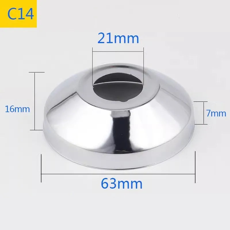 Conector de tubo de água em aço inoxidável (2 peças) 1/2" 3/4" 1" para torneira decorativa