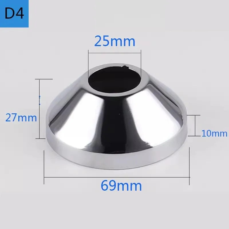 Conector de tubo de água em aço inoxidável (2 peças) 1/2" 3/4" 1" para torneira decorativa