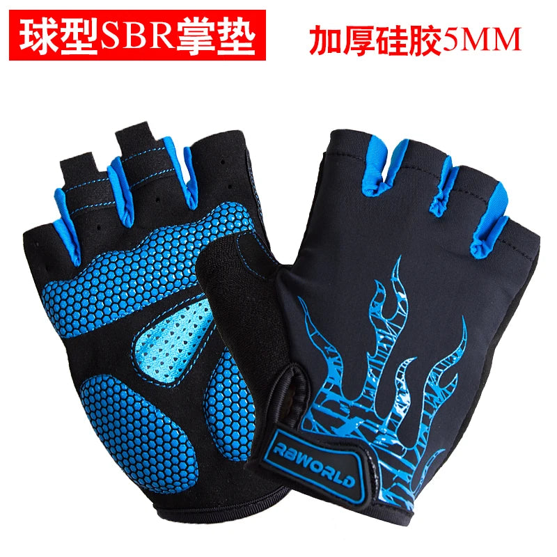 Luvas de ciclismo MTB Motocross masculinas de meio dedo Luvas