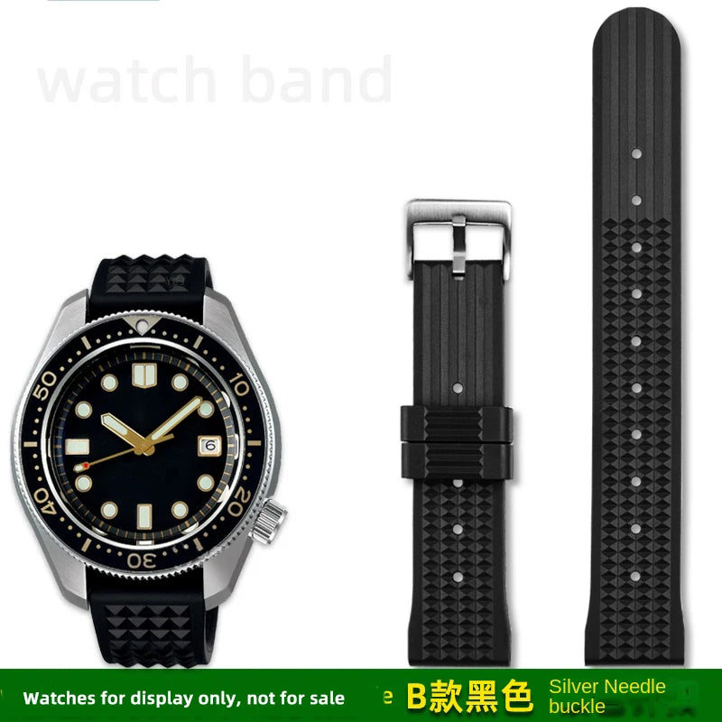 Pulseira de borracha de alta qualidade para relógios da série Seiko Ancestor MM PROSPEX