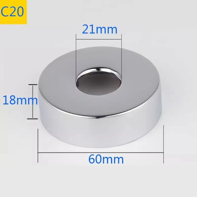 Conector de tubo de água em aço inoxidável (2 peças) 1/2" 3/4" 1" para torneira decorativa
