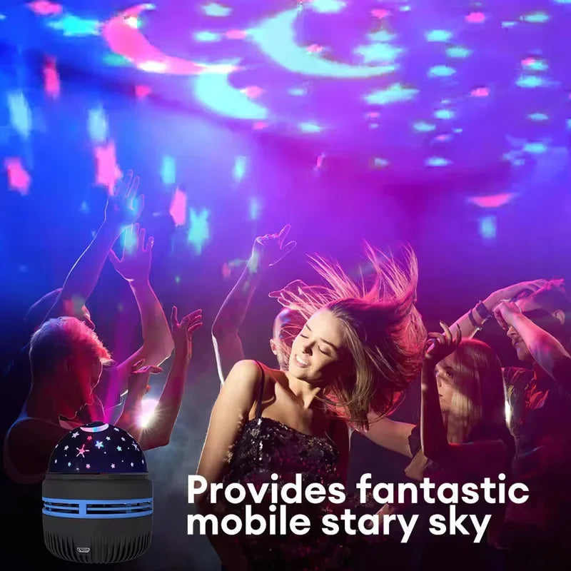 Luzes noturnas LED com céu estrelado, projetor USB, lâmpada, bola mágica, lua e estrelas…