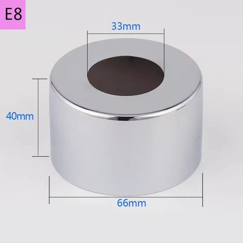 Conector de tubo de água em aço inoxidável (2 peças) 1/2" 3/4" 1" para torneira decorativa