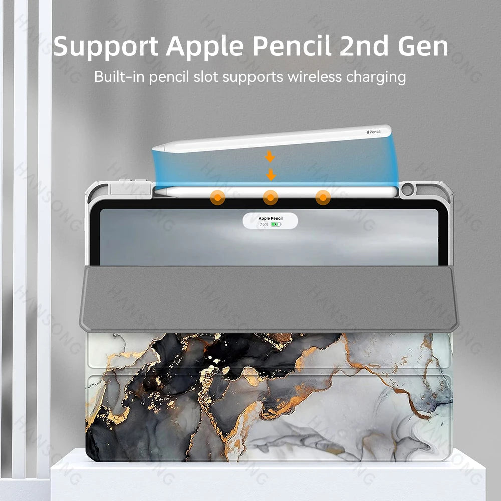 Capa para iPad compatível com iPad Air 11, 13, M3, M4, A16, 2026, Air 4/5/6ª geração e iPad Pro 11