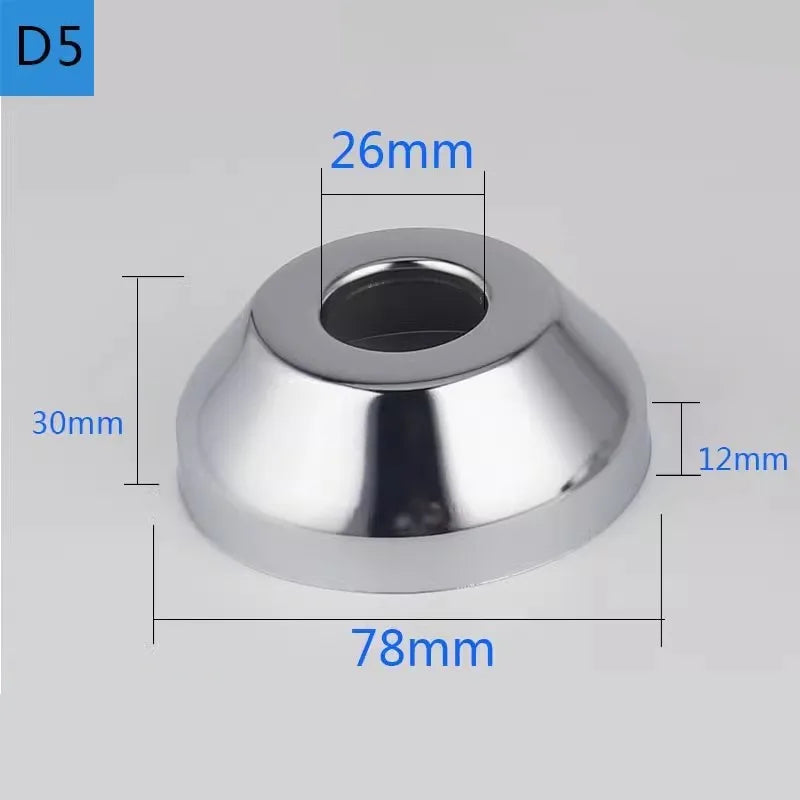 Conector de tubo de água em aço inoxidável (2 peças) 1/2" 3/4" 1" para torneira decorativa