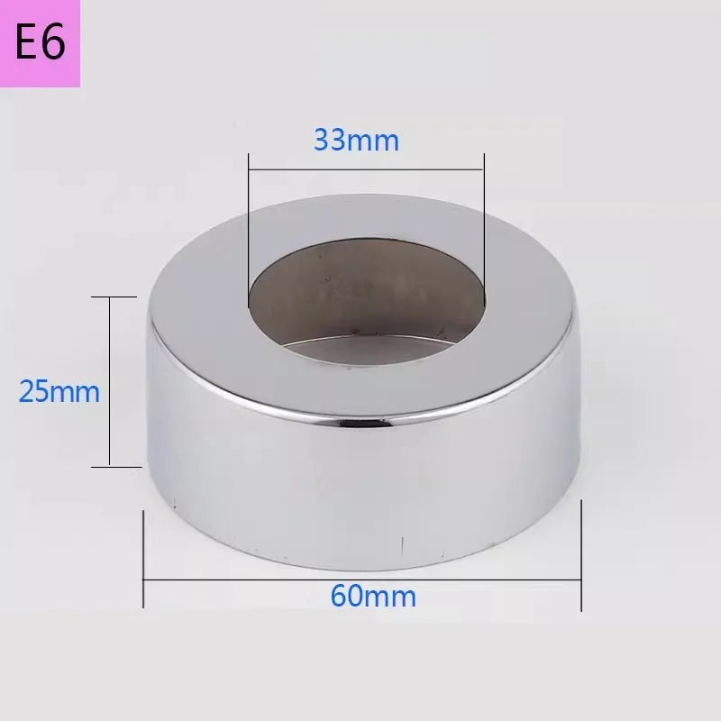 Conector de tubo de água em aço inoxidável (2 peças) 1/2" 3/4" 1" para torneira decorativa