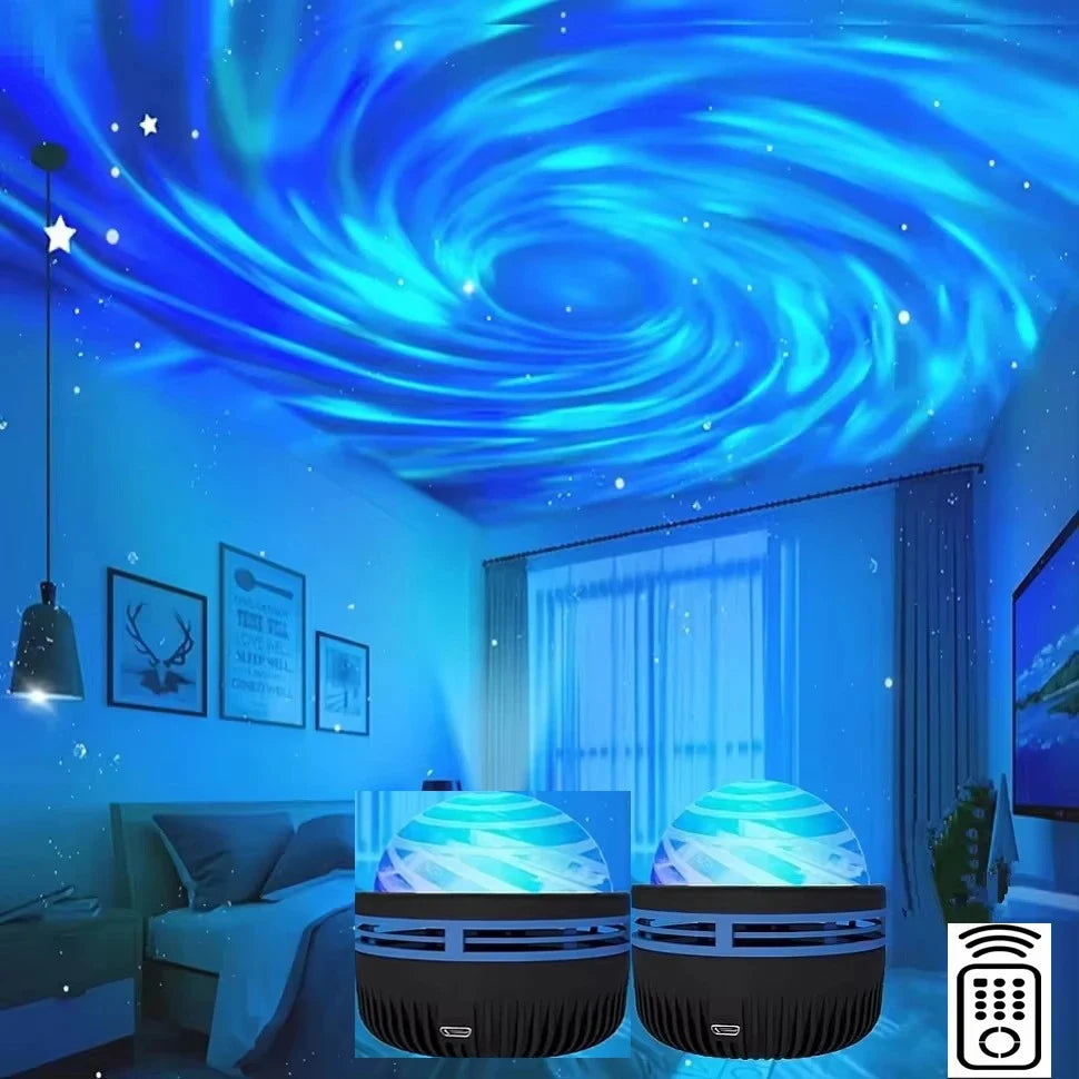 Projetor de luz LED Galaxy, projetor de céu estrelado colorido para quarto, luz noturna