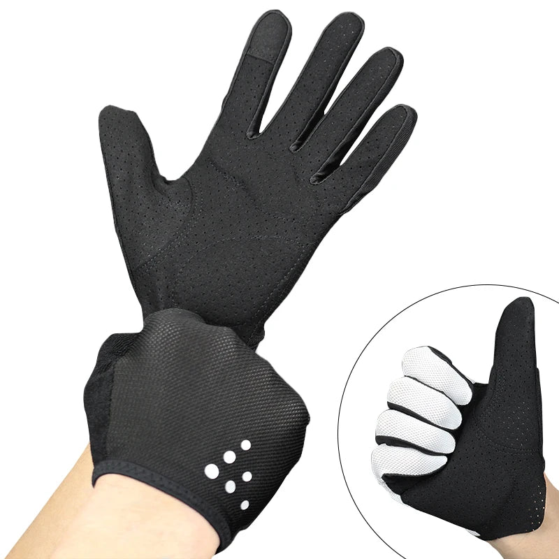 Sport Radhandschuhe Herren Damen Dot Fahrradhandschuhe Full Finger Luvas Guantes Ciclismo
