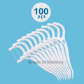 200 Unidades Fio Dental Haste Arqueada Ultr Fina Ideal Para Crianças E…