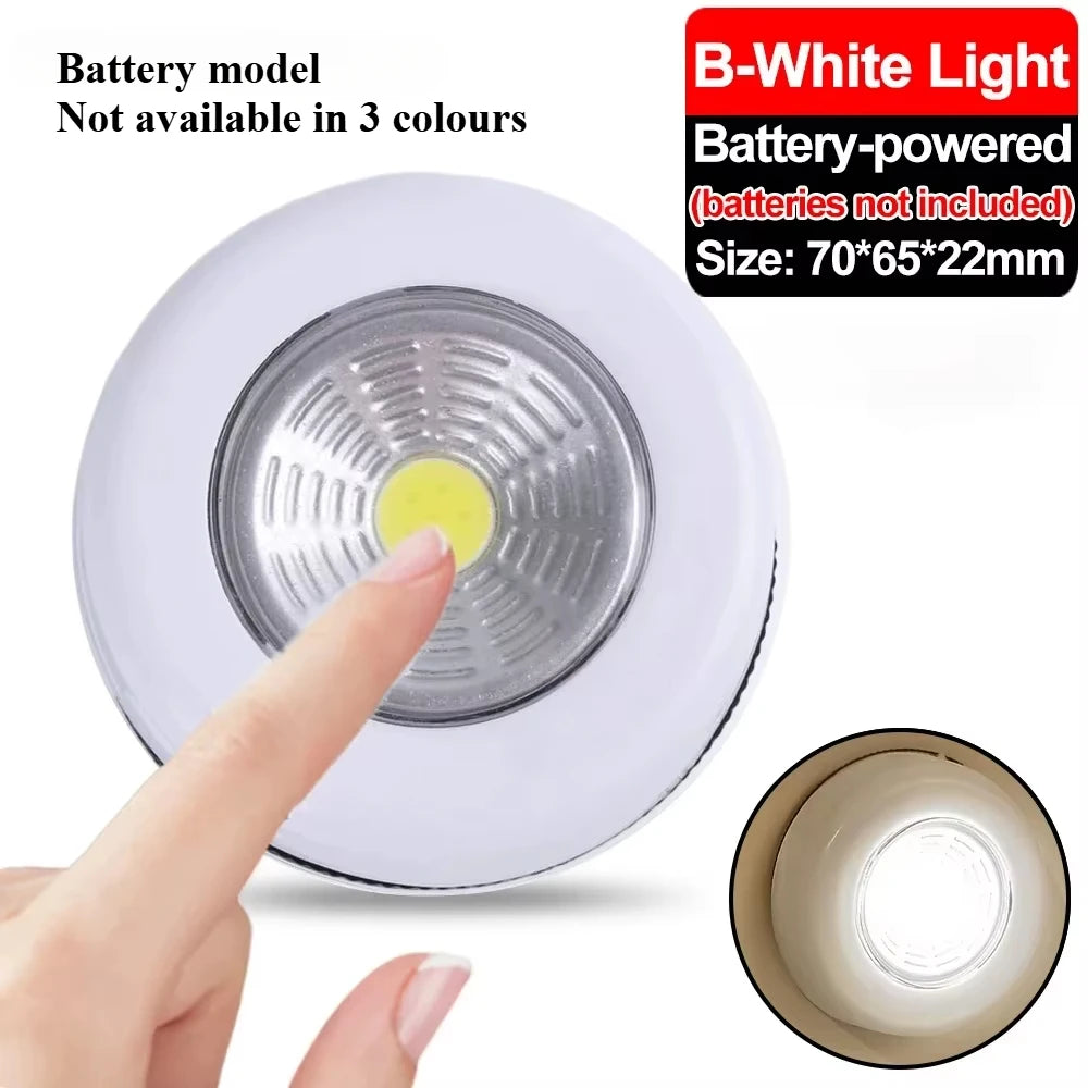 Luz noturna portátil LED recarregável via USB para sala de estar e