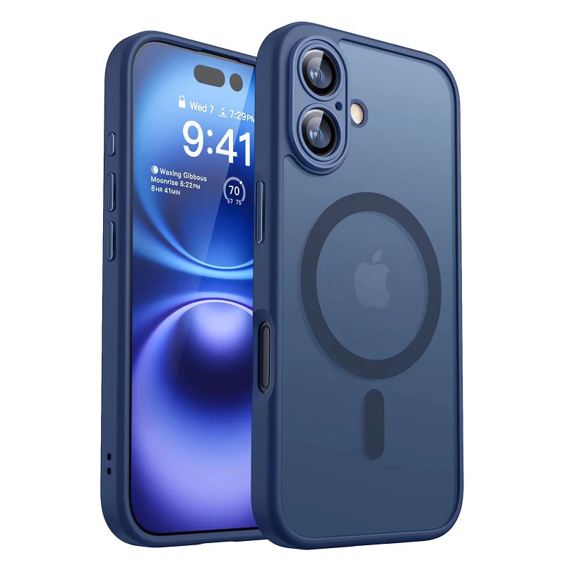 Capa magnética de luxo à prova de choque para iPhone 17 Air 16 15 14 13
