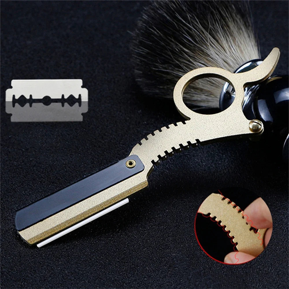 Navalha manual para barbear, aparar cabelo, barba e sobrancelhas…