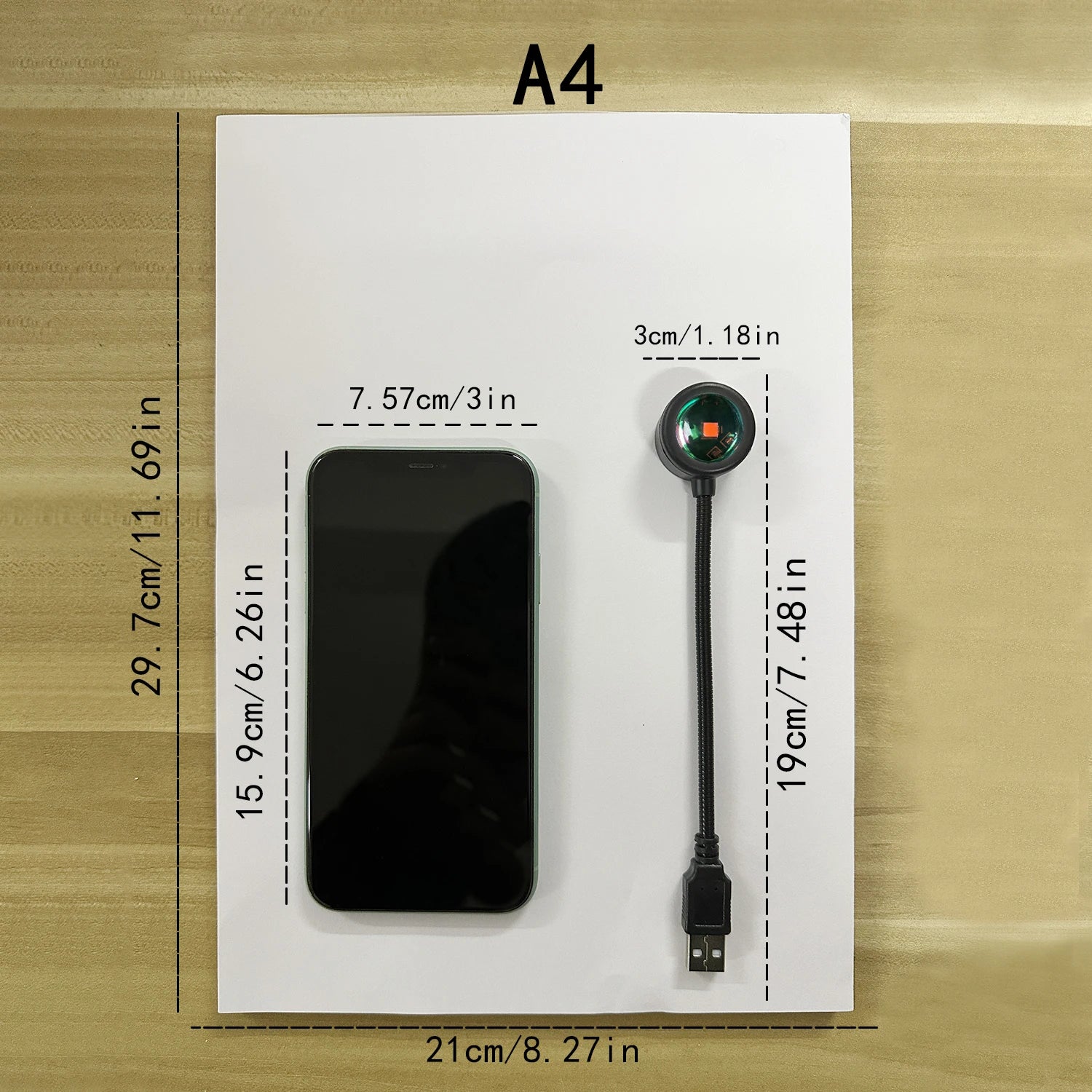 Luminária de projeção do pôr do sol, luminária USB para decoração de casa, com múltiplos ângulos…