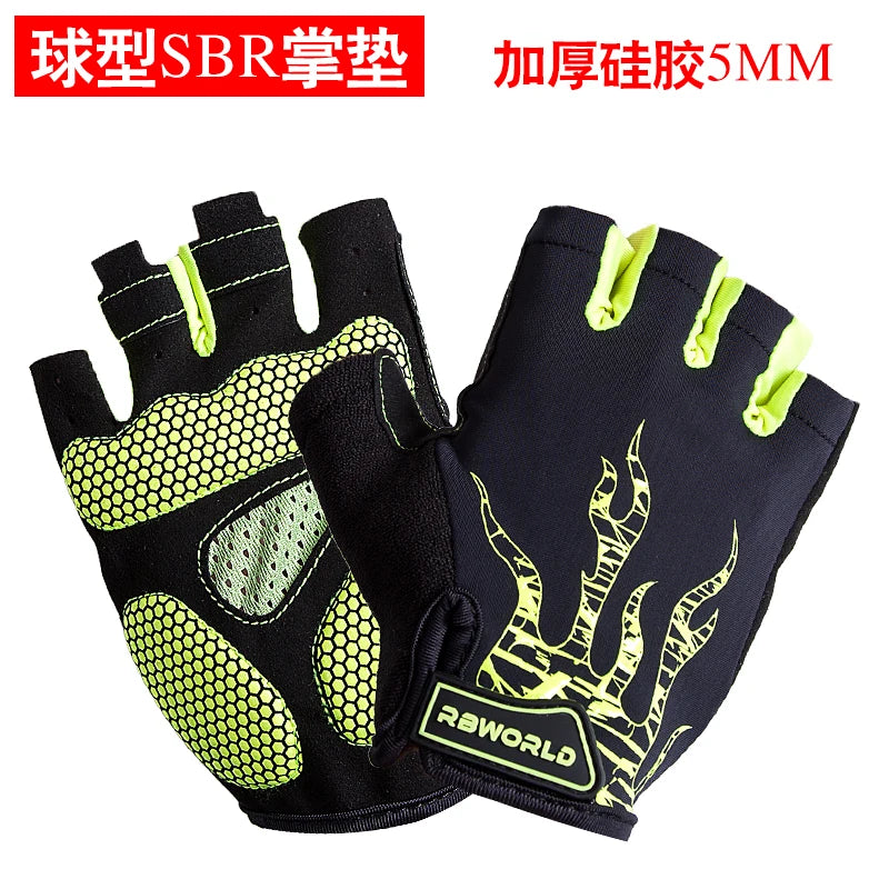 Luvas de ciclismo MTB Motocross masculinas de meio dedo Luvas